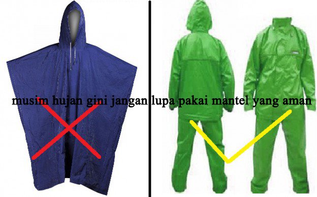 perkembangan zaman berlaku juga dengan mantel hujan, apa lagi di musim penghujan begini. #InfoTik #AttikSumut #Perkembanganzaman #Style