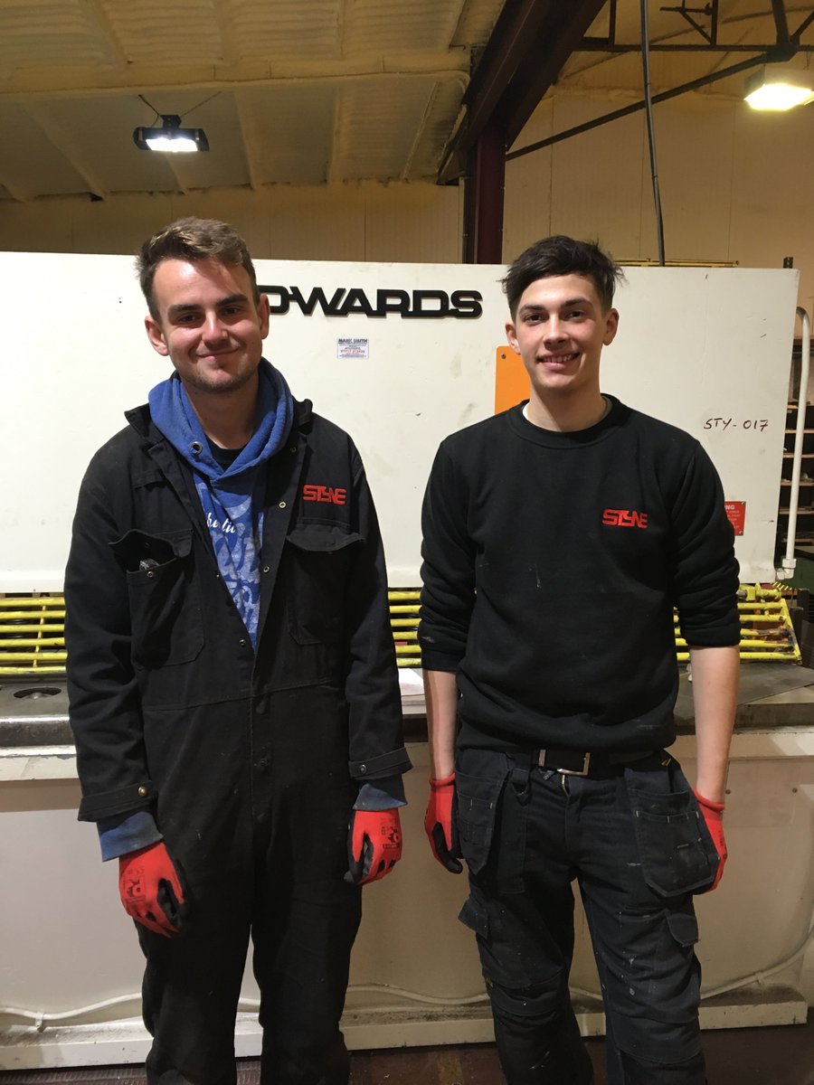 Alex is our new apprentice. Jake has been an apprentice for a year. Both are studying for Diplomas in Fabrication &amp; Welding #apprenticeship
