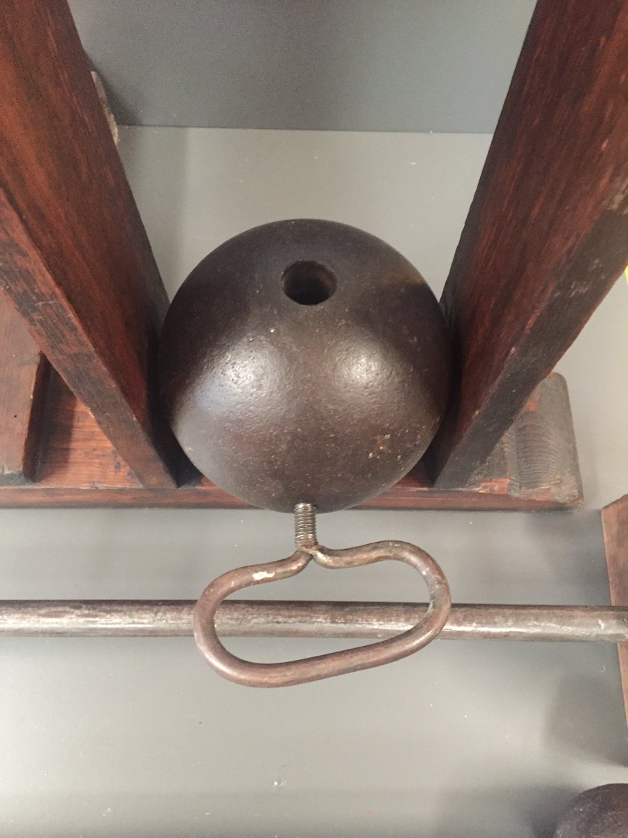 david_barranco's tweet photo. Llámalo ketebell o llámalo bala de cañón con un asa... #museoinef #inefmadrid #deexcursion https://t.co/ZrGH9oEPsM