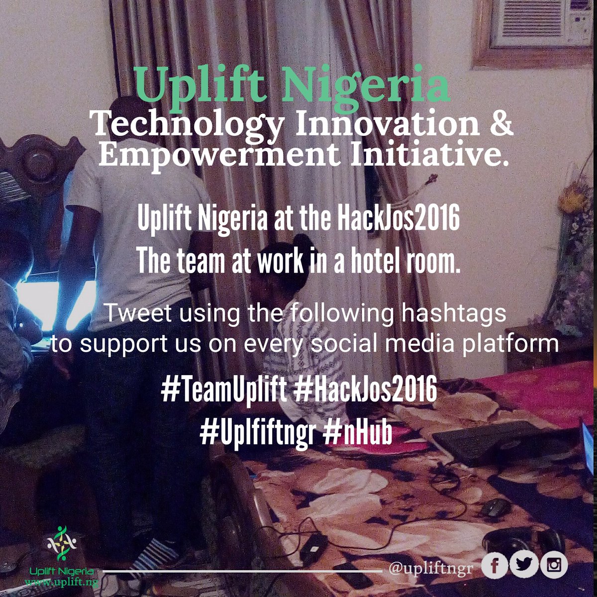 upliftngr's tweet image. Uplift Nigeria team at the #HackJos2016 #TeamUplift #nHubNG @nHubNG