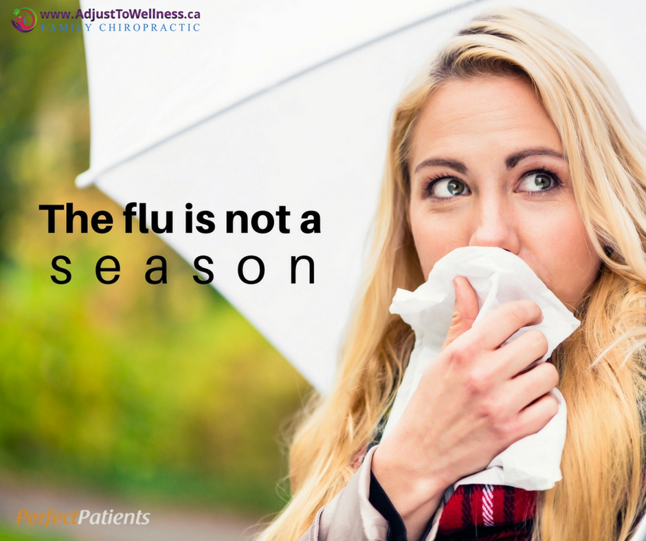 ATWFamilyChiro's tweet photo. The flu isn’t just a season. Create health and resistance with chiropractic care! #WellnessWednesday #AdjustToWellness https://t.co/p2VsqXKU8V