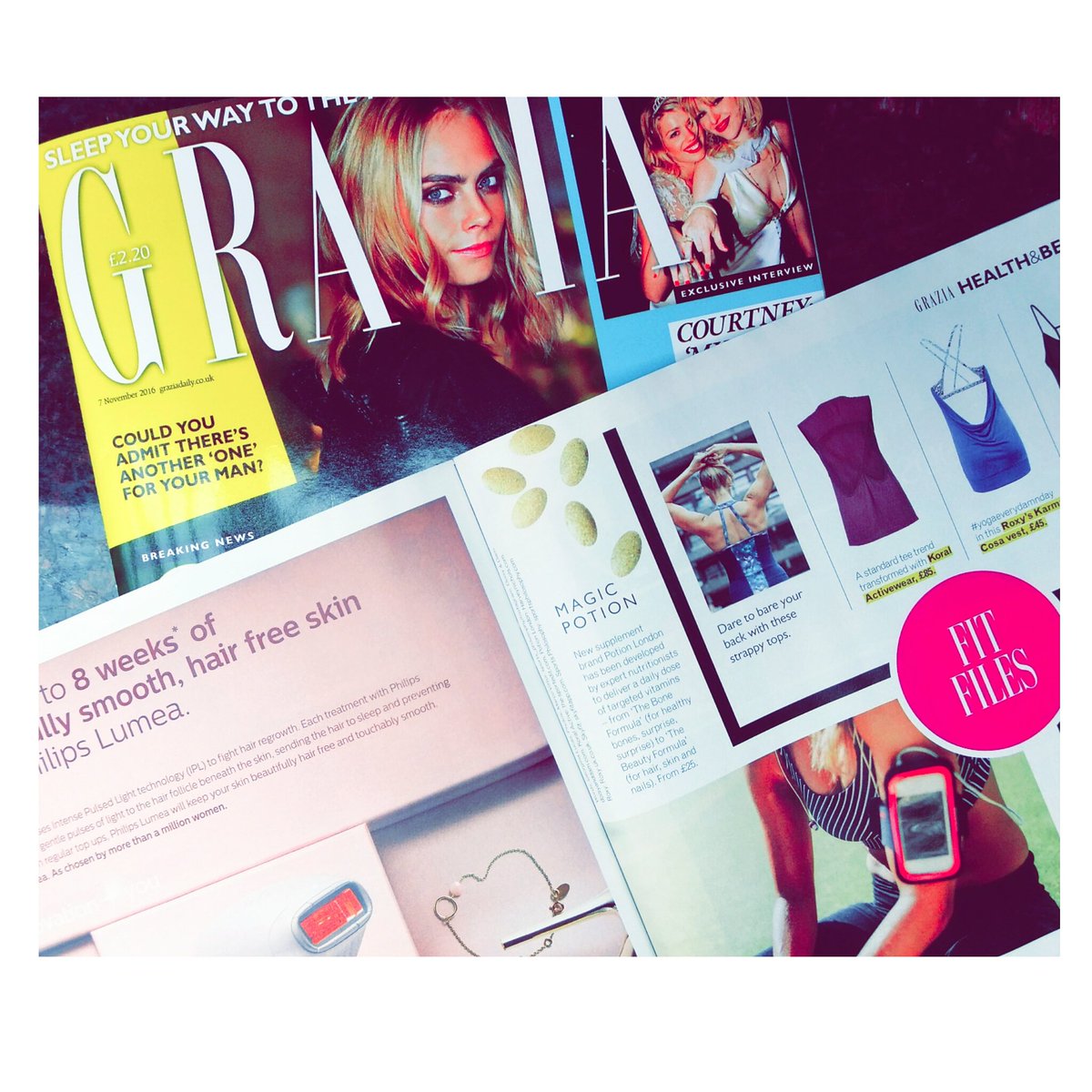 potionlondon's tweet photo. Check us out in @GraziaUK this week :) #Grazia #fitfiles #fitness #health #beauty https://t.co/CVavxwy5iZ