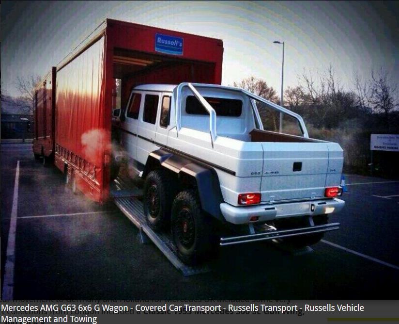 RussellsTranspo's tweet photo. #MercedesBenz #AMGG63 6x6 #GWagon YES WE CAN #RussellsTransport #SuperCar  #CarTransport #SuperCarTransport
 https://t.co/avkvWODNYU https://t.co/SDteJxIoH5