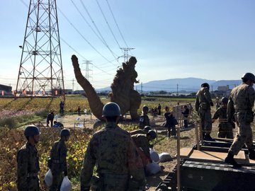 Huge Godzilla Straw Statue Built On Japanese Countryside The Hollywood Reporter