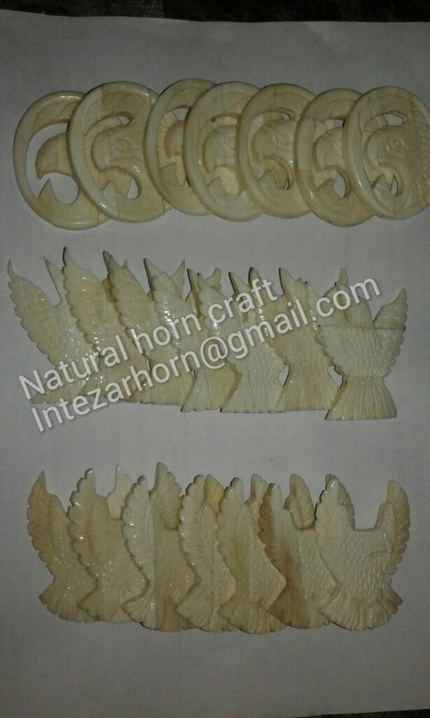 Natural horn bone pendants