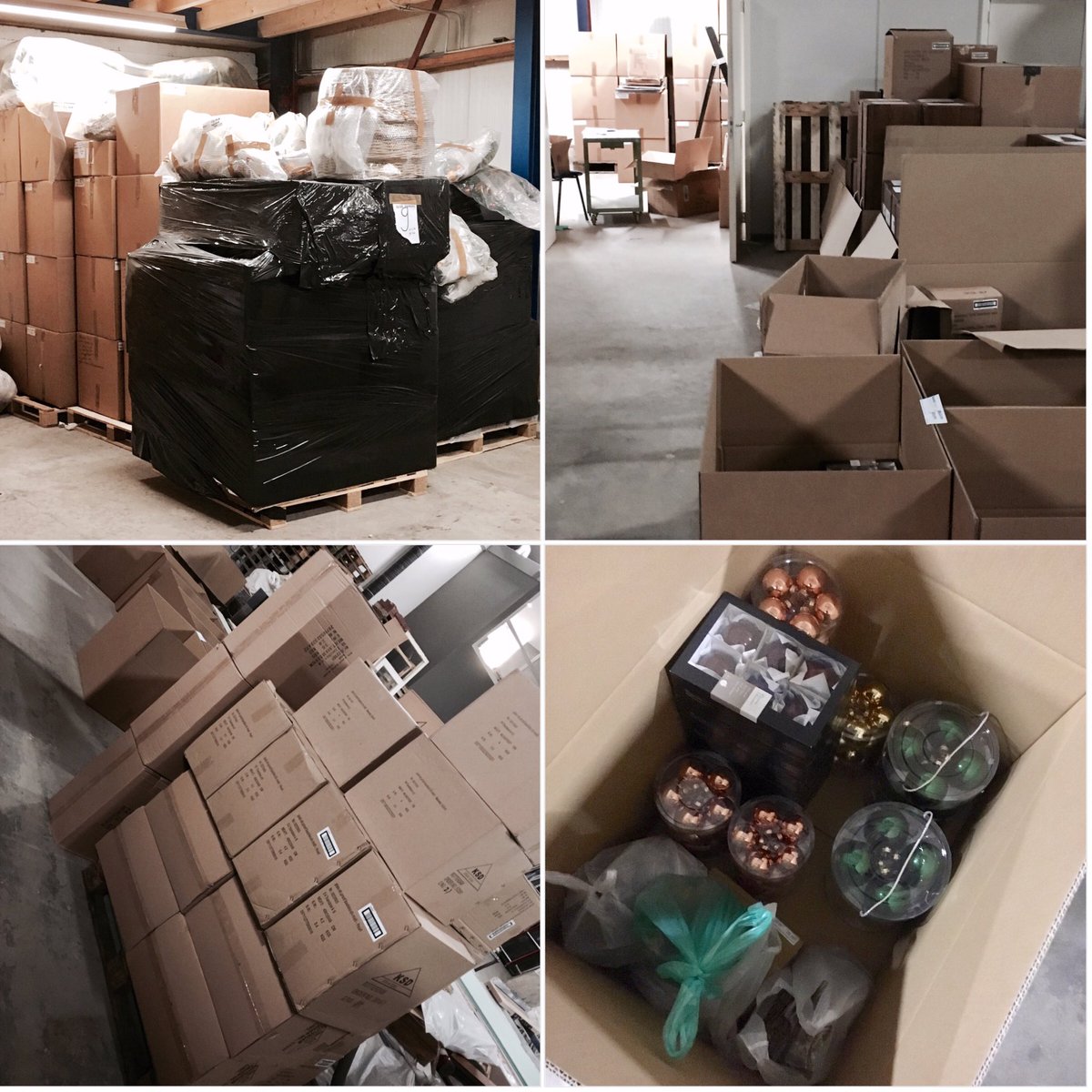 #Voorbereidingen in de #loods. #kerstdecoratie