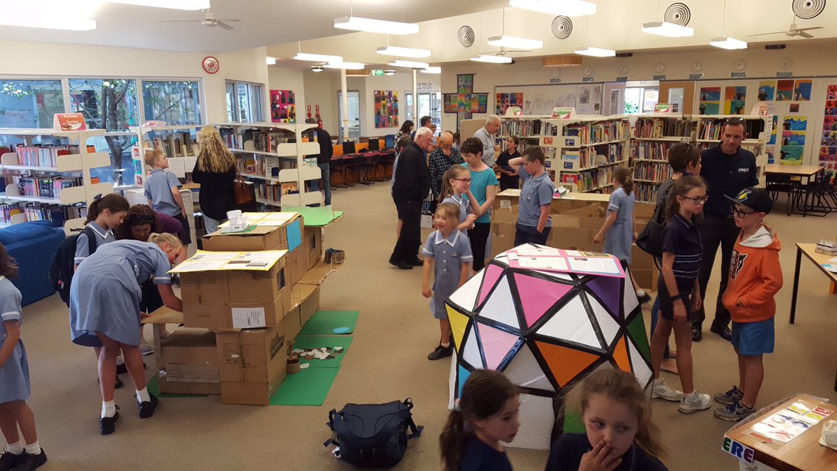 MJRathjen's tweet photo. @StPBlackwood Yr6s inquiry into structures results in fabulous exhibition. Well Done Yr 6 &amp; @MattE1316 #lsalearn https://t.co/UweOTqR01i