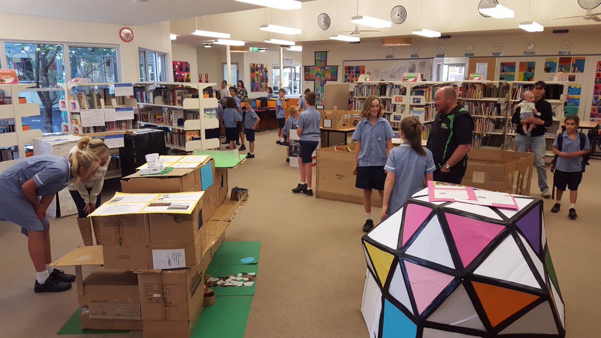 MJRathjen's tweet photo. @StPBlackwood Yr6s inquiry into structures results in fabulous exhibition. Well Done Yr 6 &amp; @MattE1316 #lsalearn https://t.co/UweOTqR01i