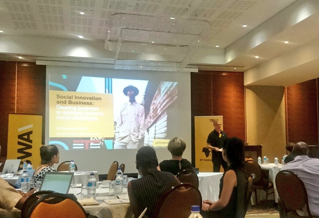 MsMercyMufiK's tweet photo. Day 2! 
#DavidBlyth ready to give us wisdom on 'Social innovation (Gearing business to address social challenges)
#TBWAAfricaConference https://t.co/RwZBv8tcGr