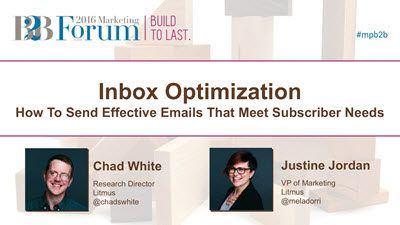 ClikitMedia's tweet image. B2B Forum Presentation: #InboxOptimization buff.ly/2ePTCKF