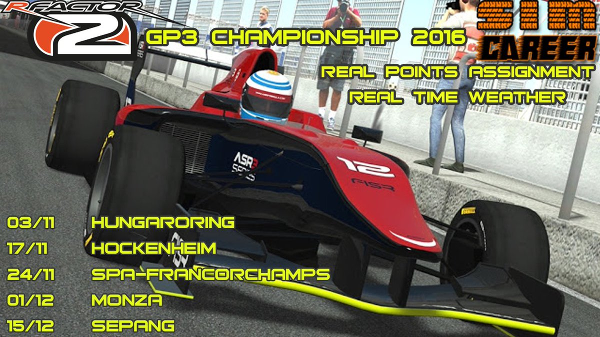 SimCareer's tweet photo. Countdown started to the first event of the #ASR3 2016 by @SimCareer, tomorrow evening 21:30 CET from @HungaroringF1 with a big big surprise https://t.co/uoUyTzApT3