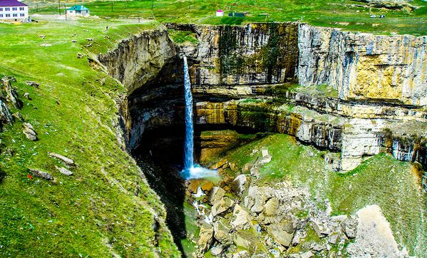 Хунзахский водопад Тобот в <a href="/vDagestane/">В Дагестане</a> /Tobot waterfall in Khunzakh #фотомир #photoworld #diplophoto #nature