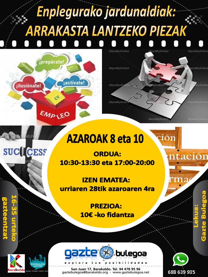 Fundación Integrando colaborará en la formación “Piezas para trabajar el éxito” en las Jornadas para el Empleo de GAZTEDI