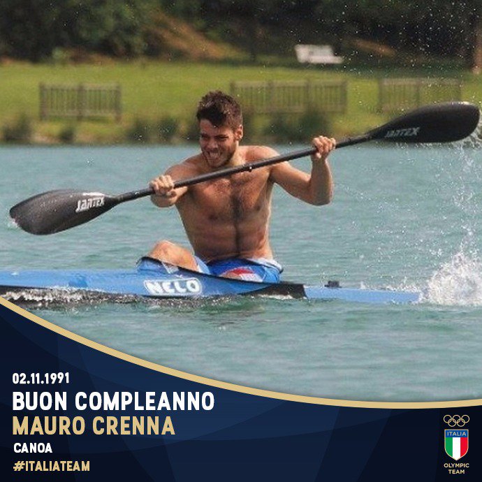 ItaliaTeam_it's tweet photo. Auguriamo buon compleanno a Mauro #Crenna 🎊🎉 A #rio2016 ha avuto la  sua prima partecipazione ai Giochi Olimpici! Tanti auguri! @federcanoa https://t.co/8KBO1SzWpz