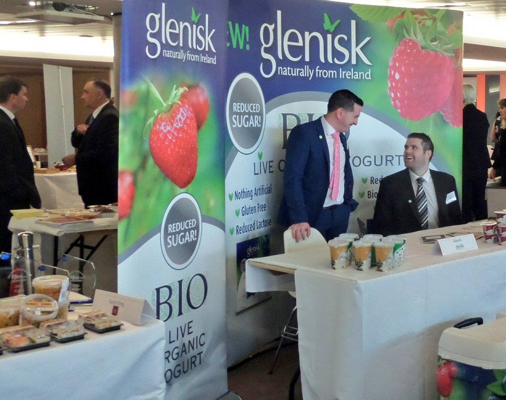Bordbia's tweet photo. Great to see such smiling faces this morning! #FoodService2016 #IrishFood @Glenisk https://t.co/DZNCxjLSpz