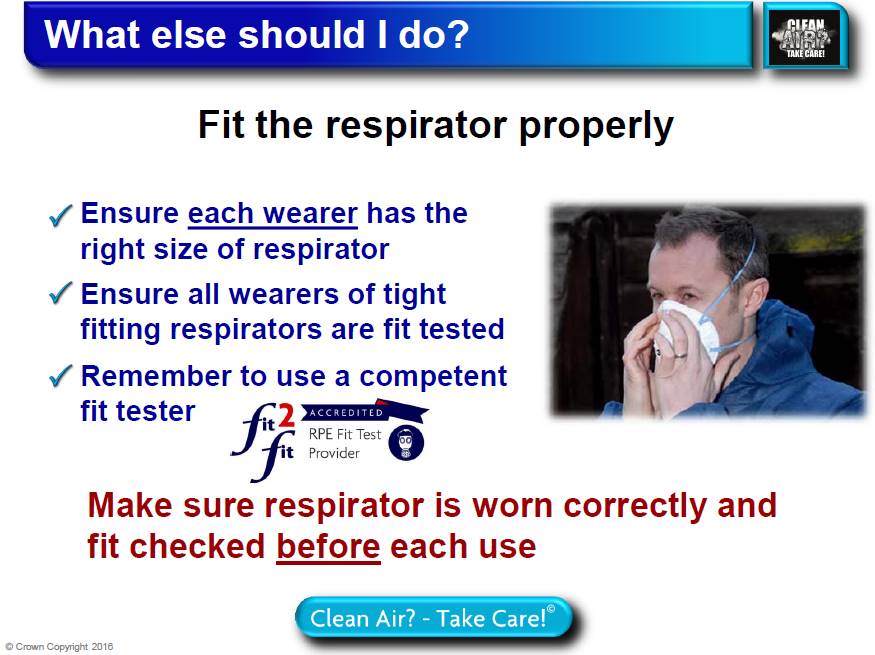 Make sure your respirator is worn correctly and fit-checked before each use 

#ppe #rpe #fit2fit #healthandsafety