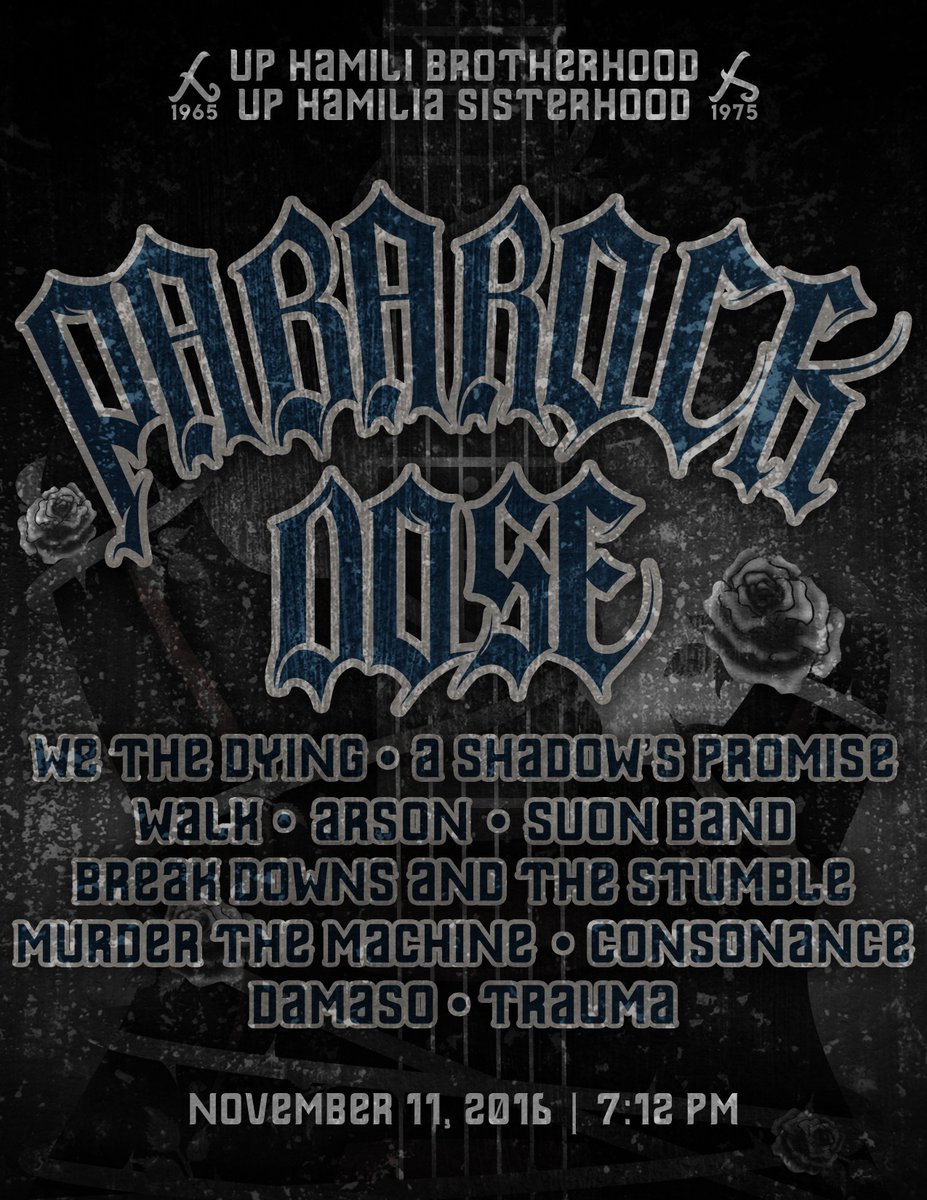 UPHamiliHamilia's tweet photo. Check out this year's performing bands for Pabarock Dose! Tickets will be out soon! Venue: TBA https://t.co/IJNXcvIUOe
