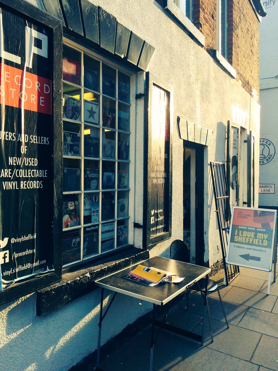 why_sheffield's tweet photo. I ❤️ My Sheffield. Do you? @lprecordstore now open and ready for business. #sheffieldsounds https://t.co/1dgV9y54MV