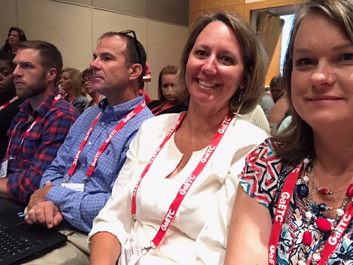 Part of the <a href="/CobbVirtual/">Cobb Virtual Academy</a> team enjoying the morning keynote at #GaETC16 !