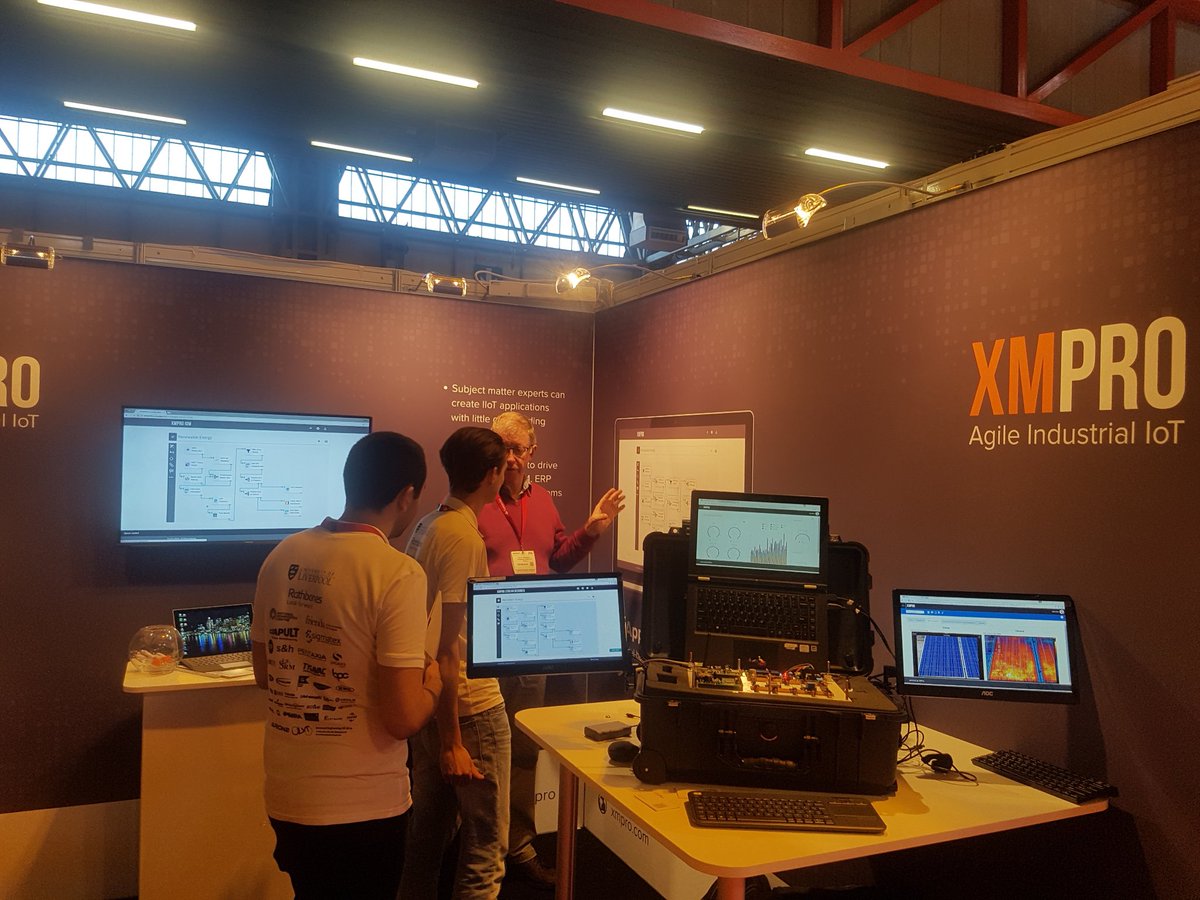 APARS101's tweet photo. Busy day at the #SmartFactoryExpo Birmingham for the #XMPro team. Agile industrial IoT in action. https://t.co/Z0rad1jMXI