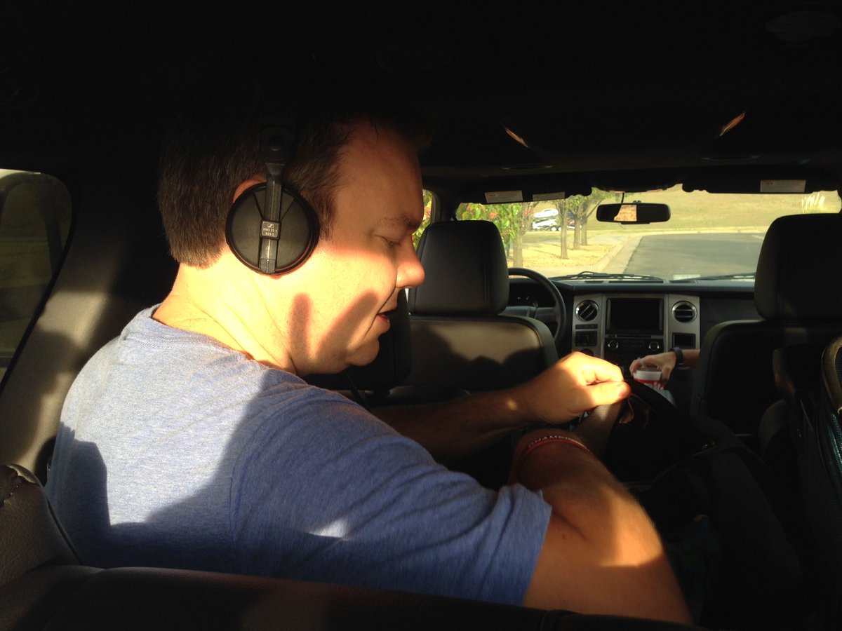 After a rough morning for <a href="/PlankShow/">Chris Plank</a> but all good now doing his show from the back seat of the <a href="/PatriotFord/">Patriot Ford</a> Expedition