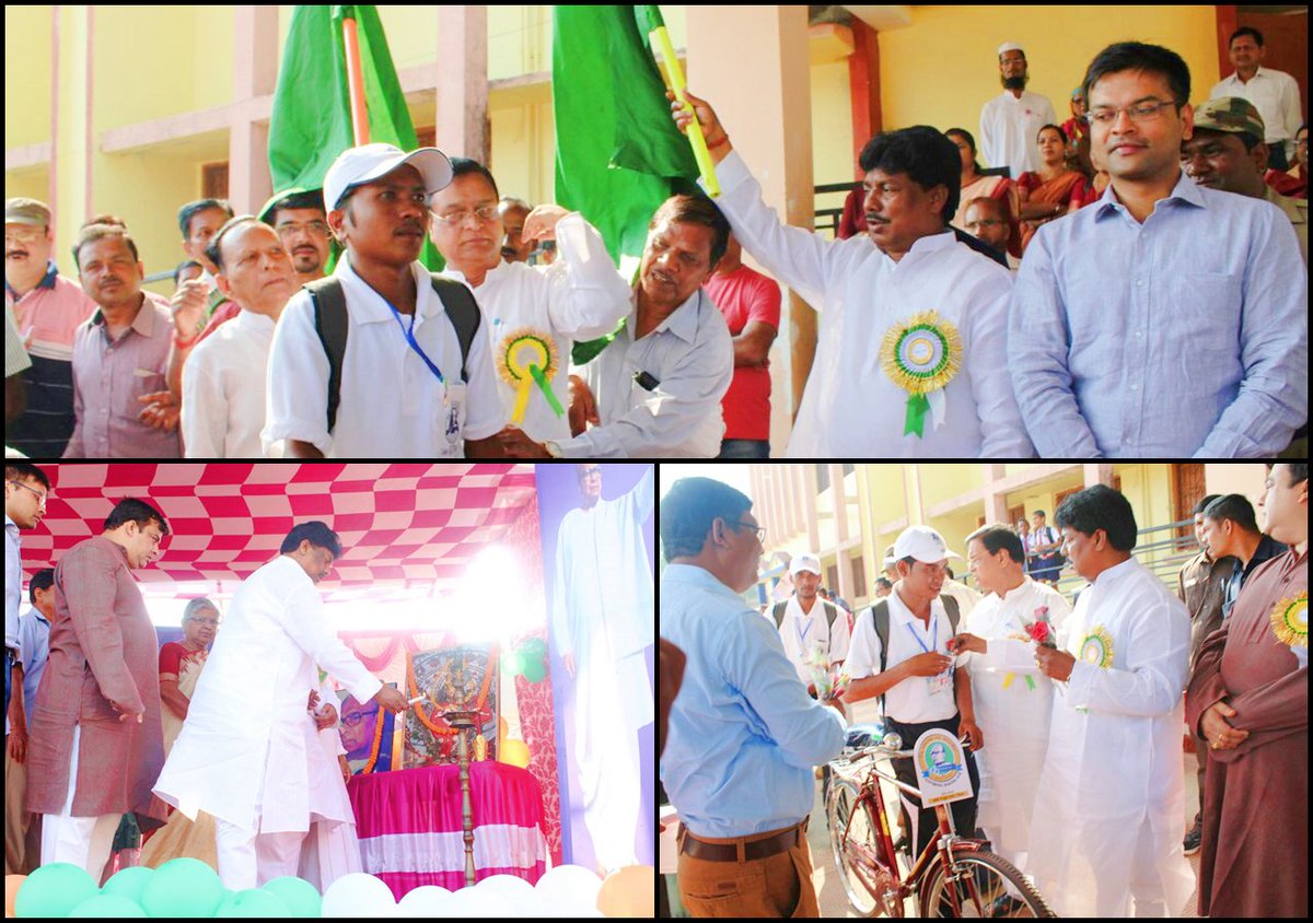 #Flagging_off ceremony for #State_Level_Cycle_rally for celebration of Biju Patnaik Birth Centenary at Zilla School, Sambalpur’ today......