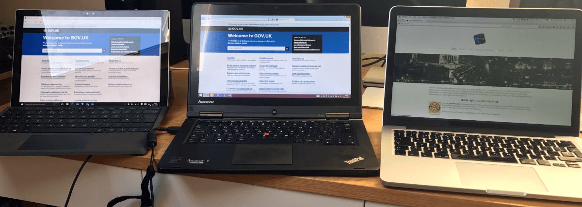 ntouk's tweet image. the reality of govt contracts, 2016 – one laptop issued by each client department + my own work laptop #heavybackpack #techoverload