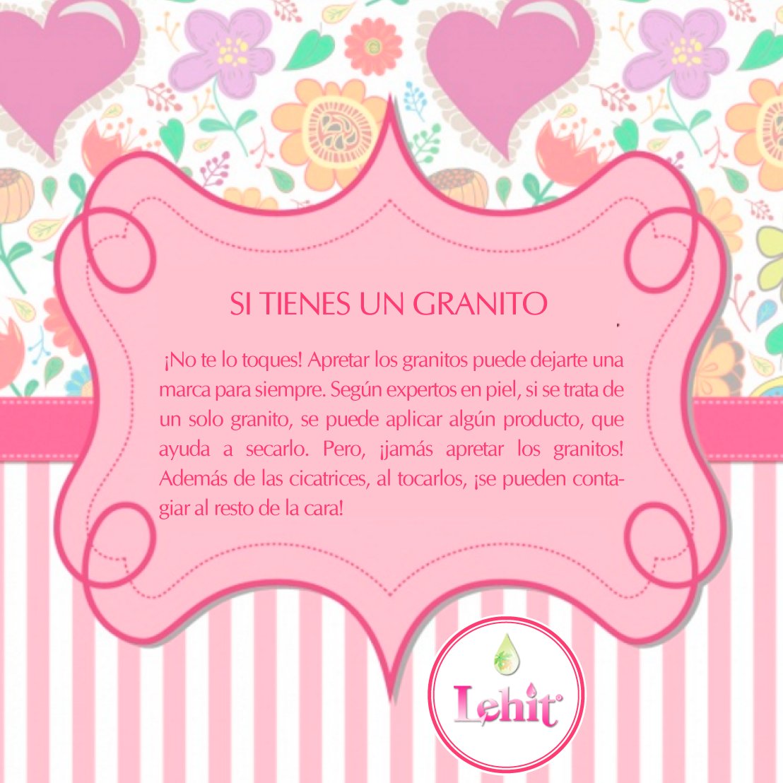 CosmeticosLehit's tweet photo. En caso de acné cuida muy bien tu piel #lehit #piel https://t.co/IDM0EDCsgJ