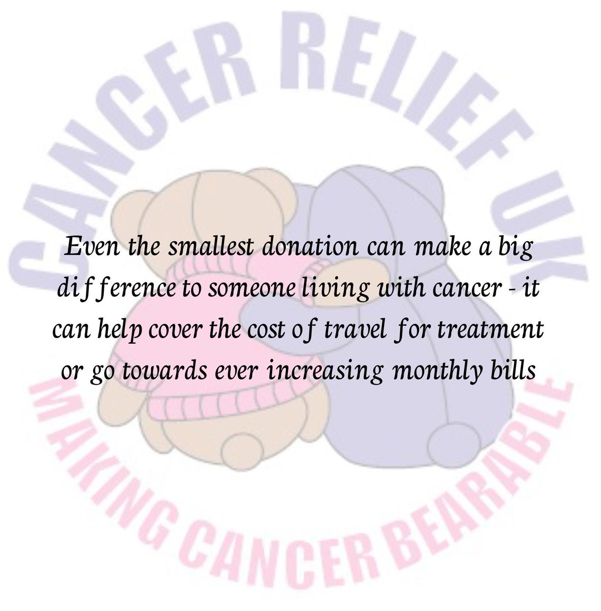 A small #donation makes a big difference to someone living with #cancer #CharityTuesday #GivingTuesday