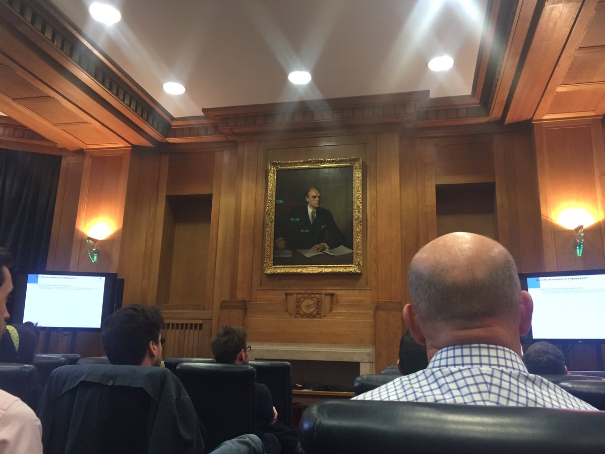 AliceDickerson's tweet photo. Feels apt to be at a presentation on future of TV, on its 80th birthday, under watchful gaze of Lord Reith #BBCTV80 https://t.co/vwnhsZySJP