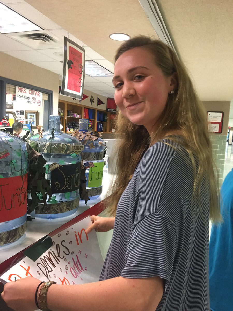 nchs_18's tweet photo. Senior, Kit Hanley isn't ready for this war. #CHAAARGE #Classof18 https://t.co/etgfs7kV3i