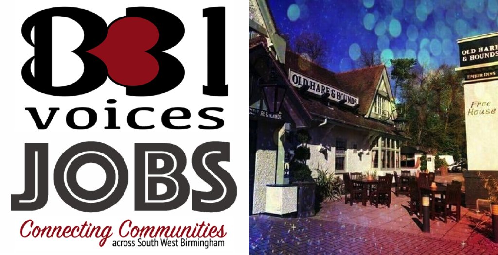 B31Voices's tweet image. #B31JOBS NEW: Bar / kitchen staff - Old Hare &amp;amp; Hounds - Rednal - Apply: b31.org.uk/job/the-old-ha… @HareHoundrednal