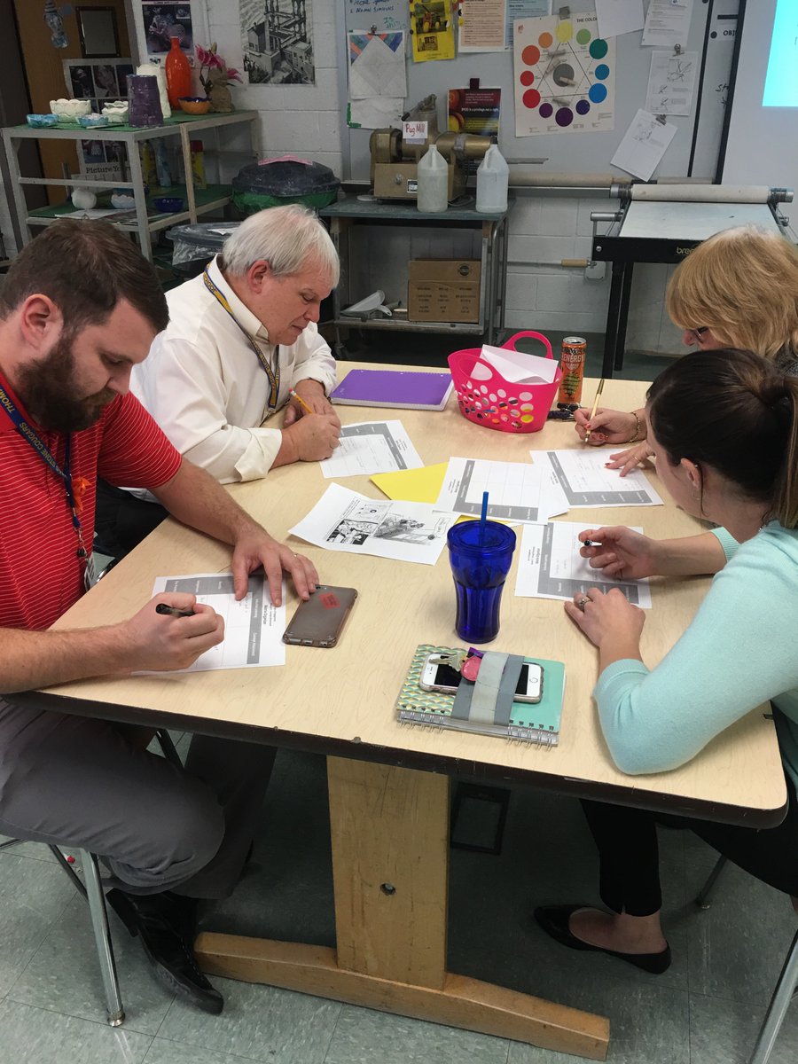 CougarsTSHS's tweet photo. Teacher school based professional development was engaging on Tuesday! #teachersmeet #inductivevsdeductive https://t.co/nro6XwOxGX