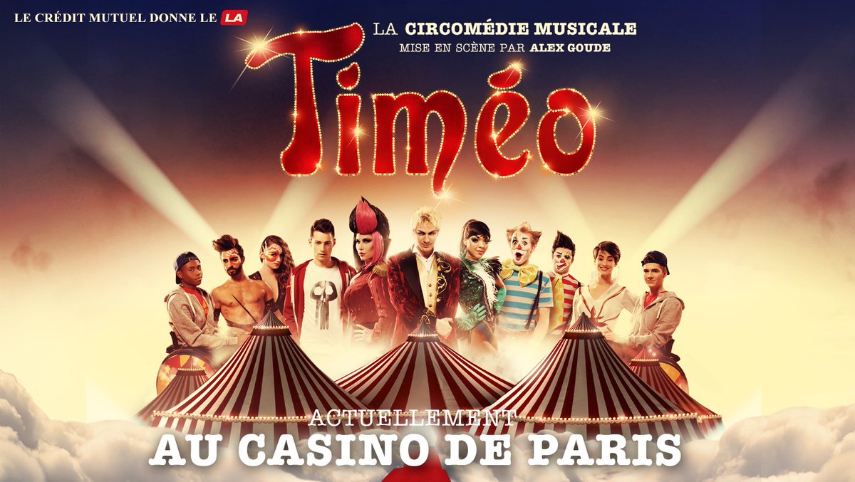 RIFFX_fr's tweet photo. #jeu RT+ Follow pour tenter de gagner vos places pour la #CirComédieMusicale @timeoOFF lors de son passage à @leCasinodeParis 🎪🎁 Fin : 06/11 https://t.co/WMHhKsL0TH