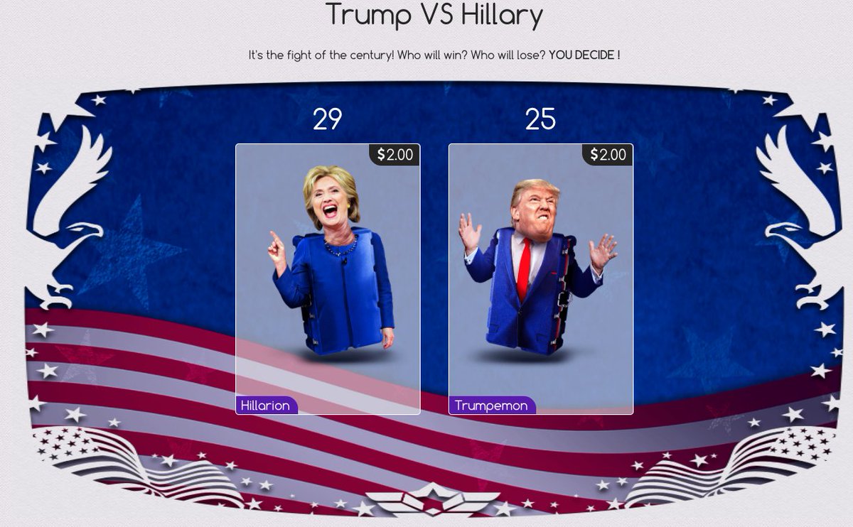 KappaDeals's tweet photo. Instant Hillarion/Trumpemon GA (10 wins):
-Follow @DrakeMoon
-RT
-Paste your affiliate URL
-Tag a friend
-Go https://t.co/8HexZwBczr https://t.co/cFezurkiH7