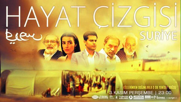 trt1's tweet photo. #TRTEvSineması kuşağında bu hafta #HayatÇizgisiSuriye yarın saat  23.00'de #TRT1'de. https://t.co/QHbCgzBnsg