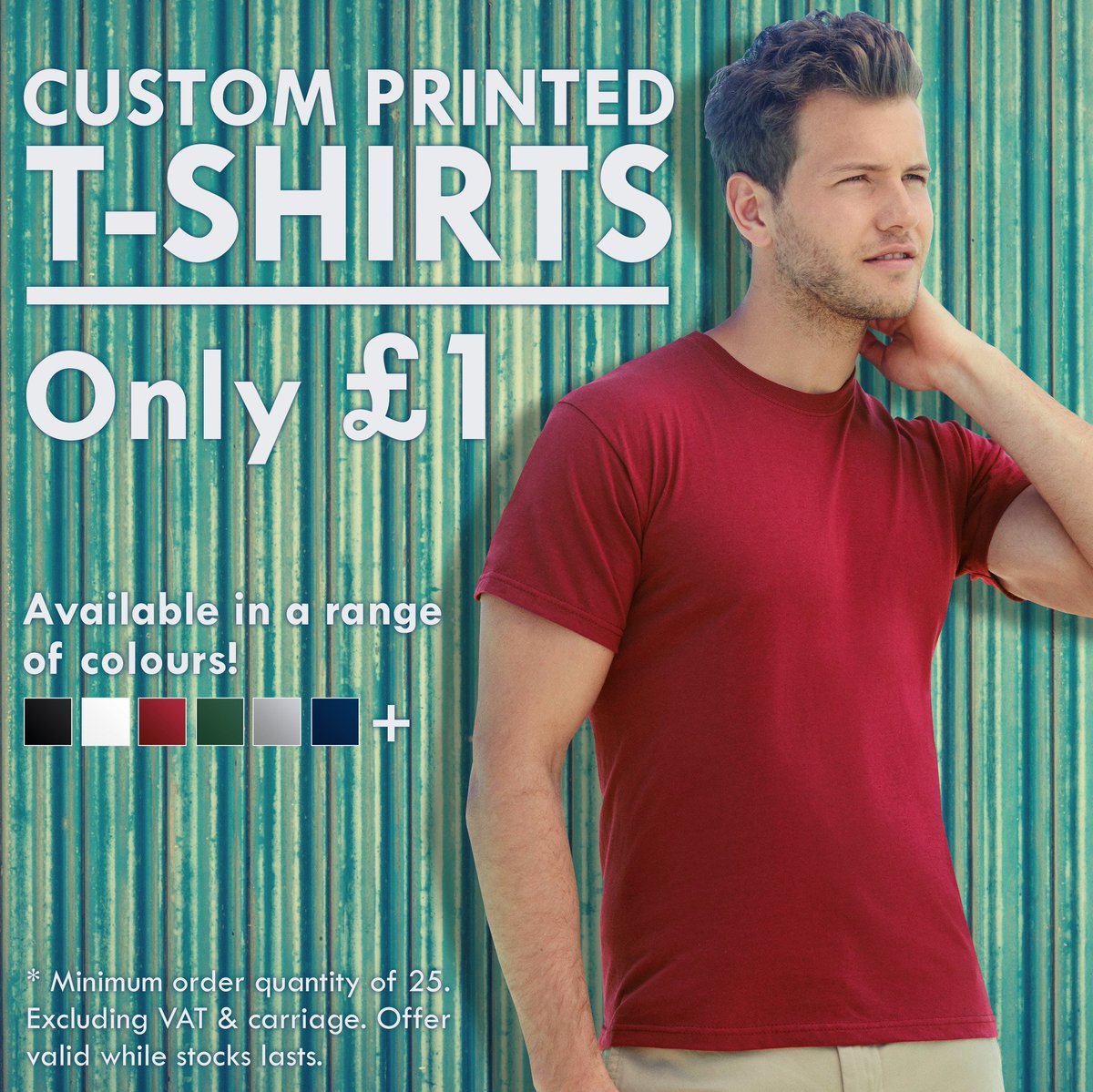 OneStopProFest's tweet photo. CUSTOM PRINTED T-SHIRTS FOR £1!
CALL US ON: 01509 501183.

*Terms &amp; Conditions apply.

#PrintedTShirts #CustomTShirts #BespokeTshirts #Offer https://t.co/w11B4lfuLy