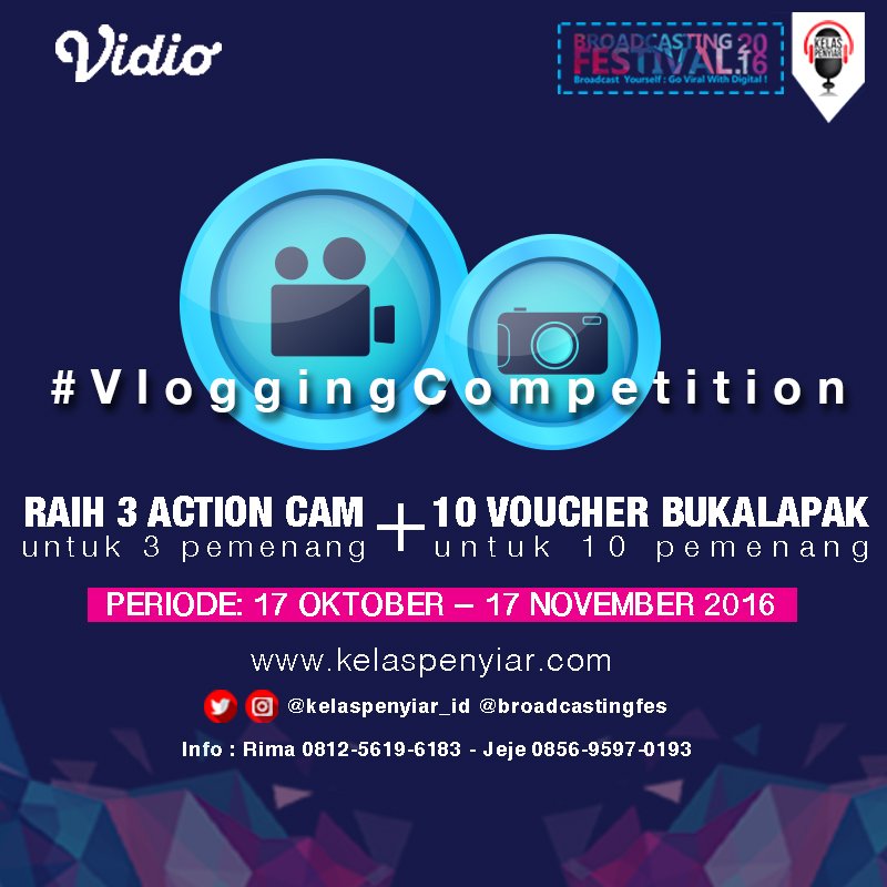 liputan6dotcom's tweet photo. Mau ikutan ekslusif workshop bareng https://t.co/hYNNPf7fw4 &amp; https://t.co/aF1ZJFGg9e? Yuk, ikutan #VLOGGINGCompetition! @kelaspenyiar_ID https://t.co/gYGSLGNpiC