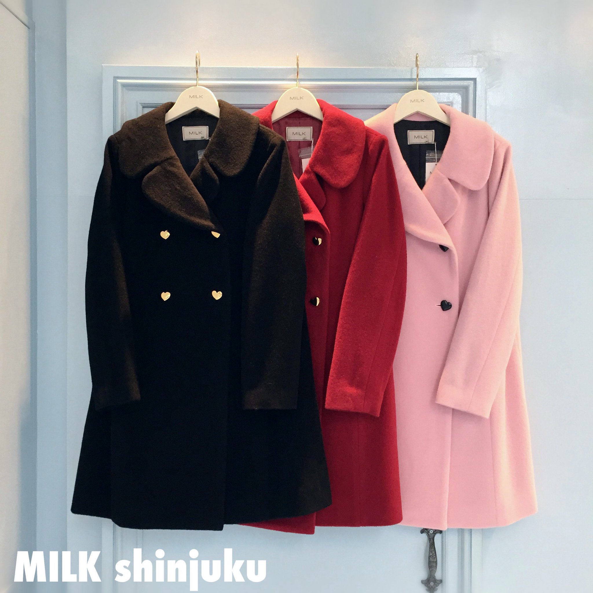 ぴよぴよ！！MILK ハートボタンダッフルコート 男性に人気！ ぴよぴよ様専用！！MILK ハートボタンダッフル