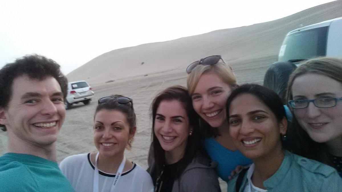 GLumens's tweet photo. @ARCADIS_GS nothing like some time in the desert to bring us Global shapers together! #gsinqatar https://t.co/VIaF9xouFF
