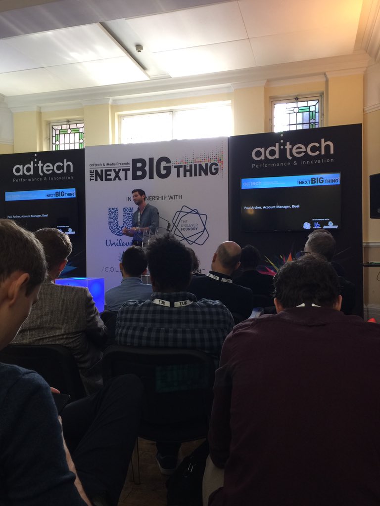 JessHous's tweet image. Heat 1 down - great pitch from @duel on their user generated content platform and... made it through to the final! #adtechLondon