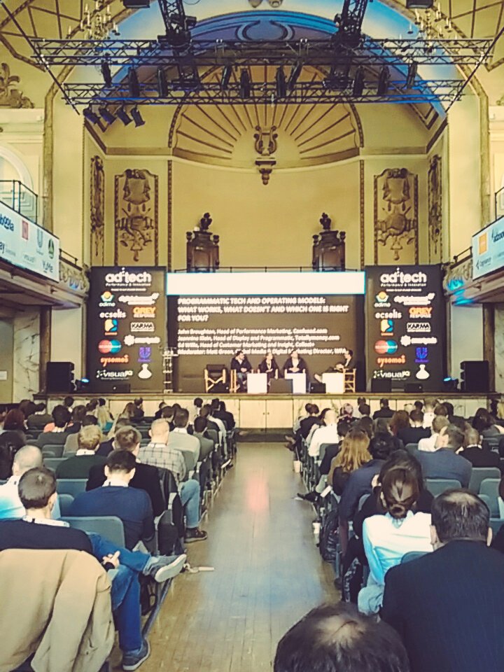 adtechLDN's tweet image. &quot;Programmatic is the link between brand and direct response marketing&quot; - from our panel discussion on #programmatic at #adtechLondon