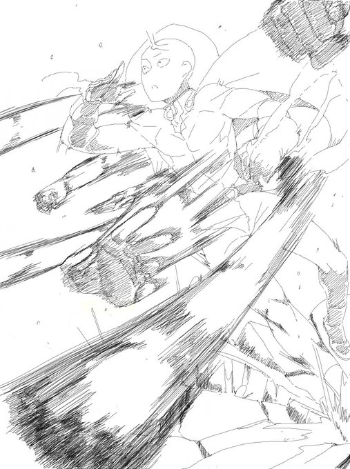 ω・`ア サイタマの連続普通のパンチ大好き 