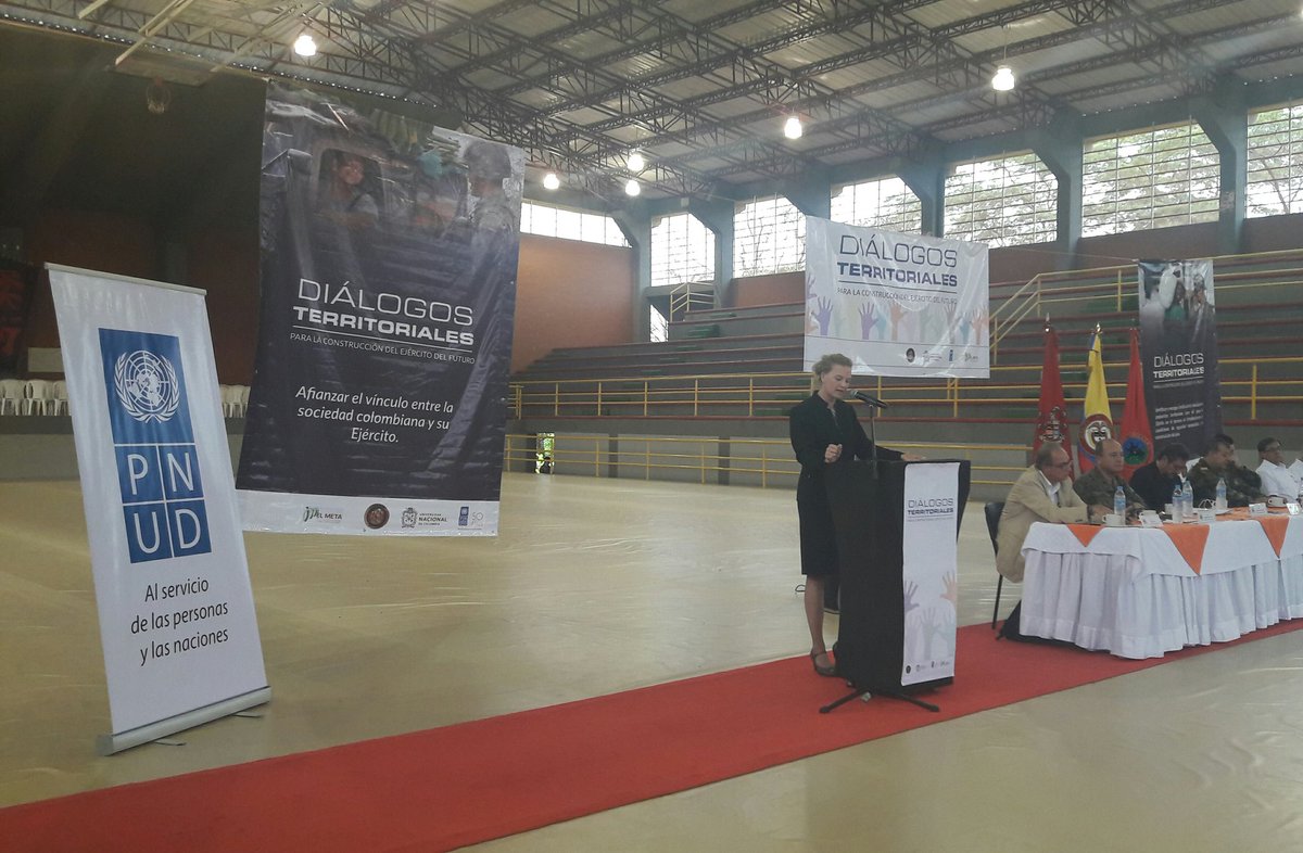 PnudColombia's tweet photo. Iniciamos en #Villavicencio con el Ciclo de diálogos territoriales para la construcción del ejército del futuro #PNUDcol https://t.co/3N3CMD6qmQ