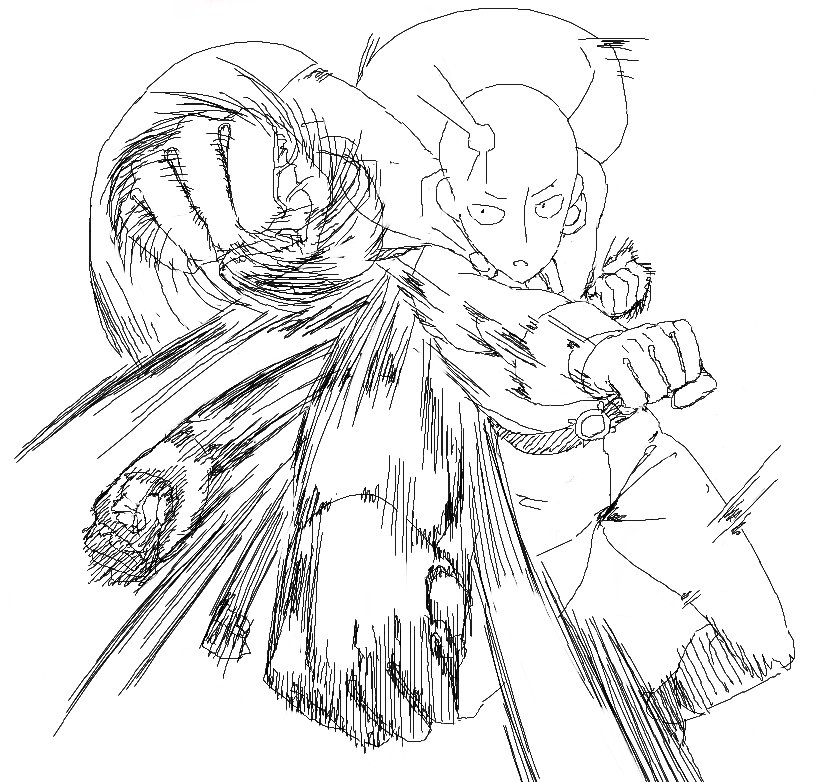 ω・`ア サイタマの連続普通のパンチ大好き 