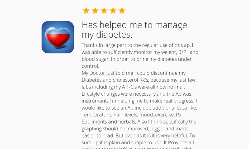 xlabztech's tweet photo. ★★★★★: "Has helped me to manage my  diabetes.: Thanks in large part to the regular…" https://t.co/62YpA1lXri https://t.co/1LJgcMdVfF