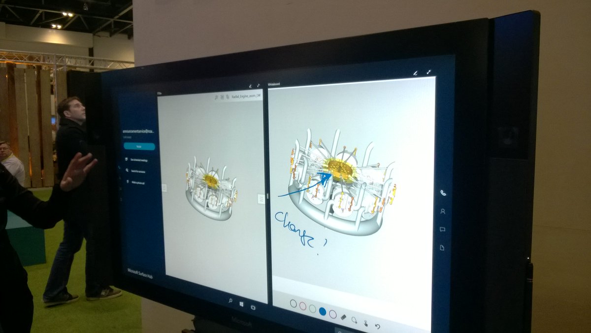 teebaylow's tweet photo. Great case for a surface hub #FutureDecoded #winsurfacefd16 https://t.co/kYyiw6457R