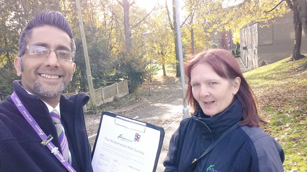 zerg_in_oldham's tweet photo. With Fran door-to-door talking to residents about how we can help improve their Health&amp;Wellbeing> a little gathering soon @FirstForFCHO https://t.co/LgZmLSrBx8
