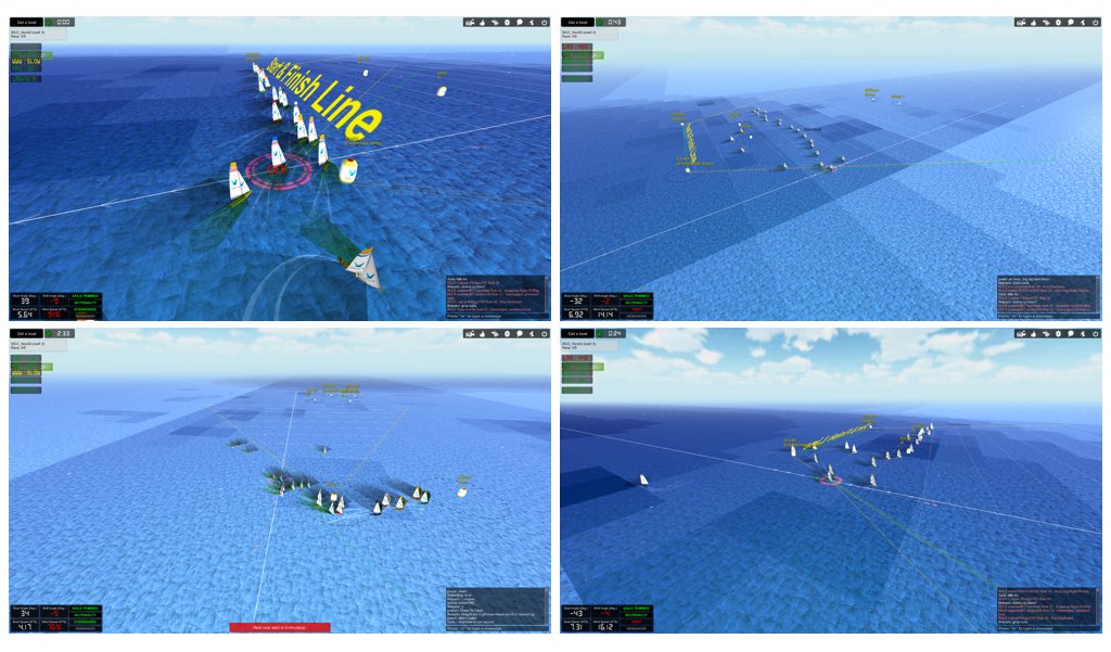 The races just keep coming! This one a fleet of AC90s leadmines from AC32 / Valencia era. Different days!