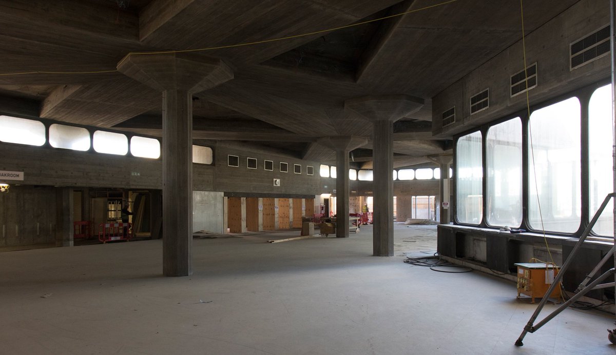 Look! We are letting the light in to Queen Elizabeth Hall foyer! See the latest photos on our #SCLetTheLightIn blog j.mp/1PCTkyh